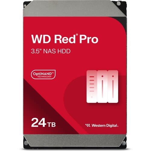 WD 24TB Red Pro 7200 rpm SATA III 3.5" Internal NAS HDD