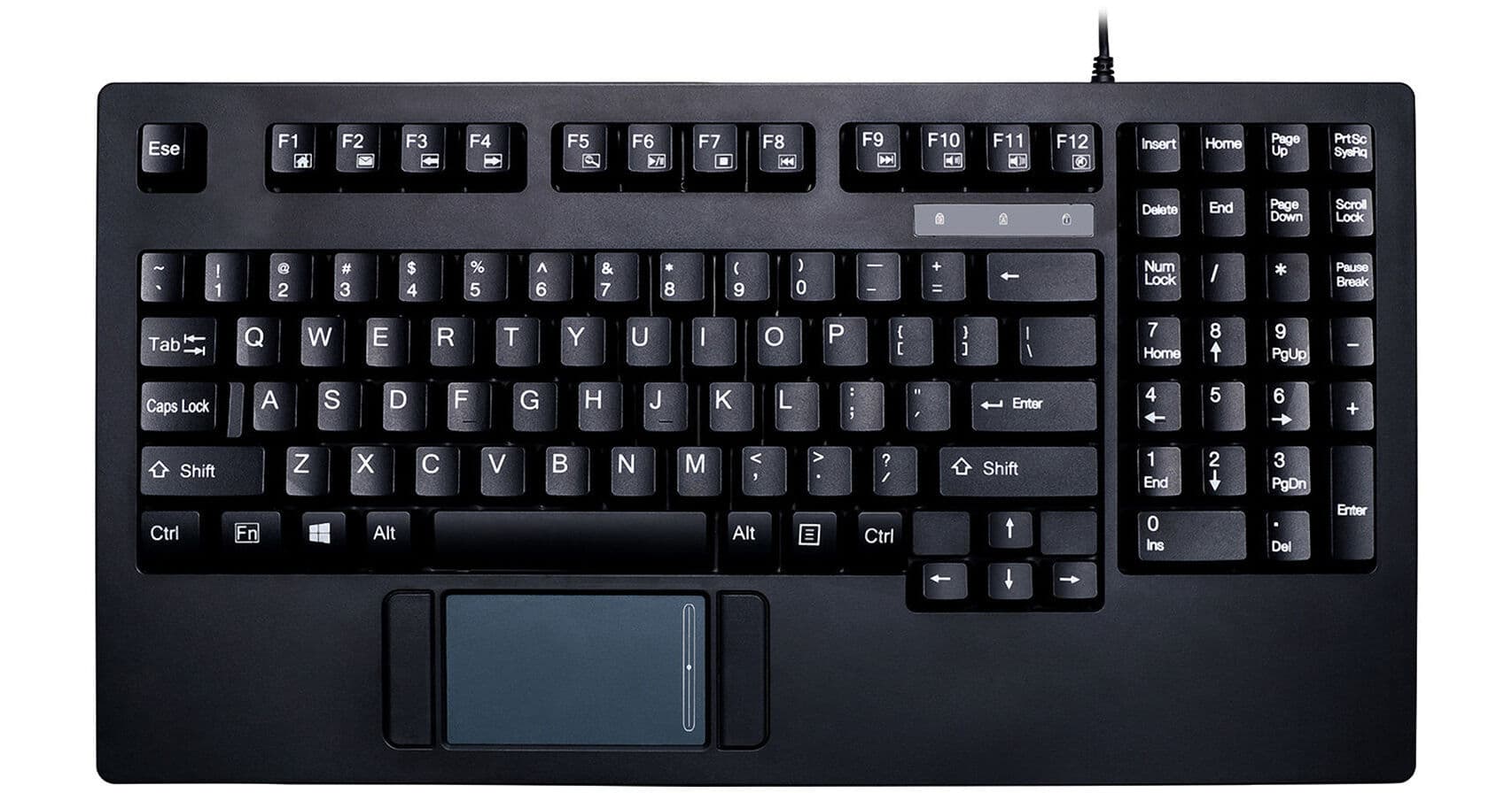 Adesso EasyTouch Rackmount Touchpad Keyboard (1 RU)