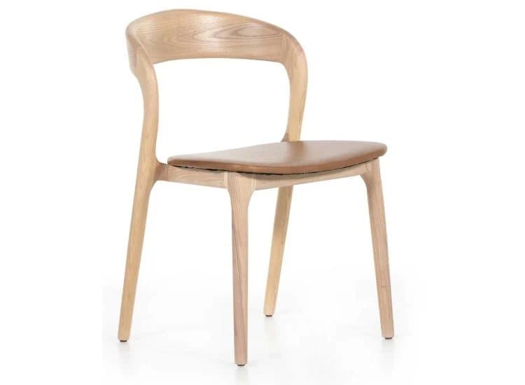 Four Hands Amare Dining Chair in Sonoma Butterscotch|Natural Leather