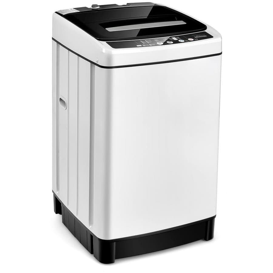 1.5 cu.ft. 11 lbs. Stackable Full-Automatic Washing Machine Top Load Washer and Dryer, White
