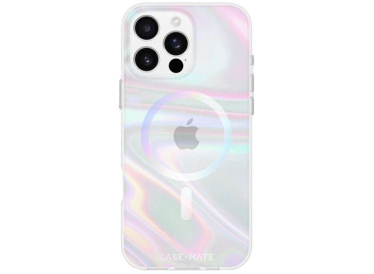 Case-Mate Cell Phone Case MagSafe for iPhone 16 Pro, Soap Bubble