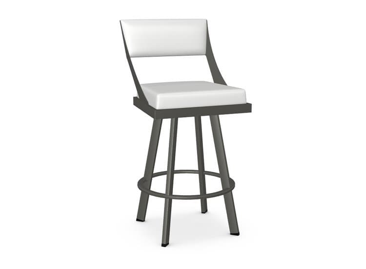 Amisco Fame Blizzard/Metallo Swivel Counter Stool