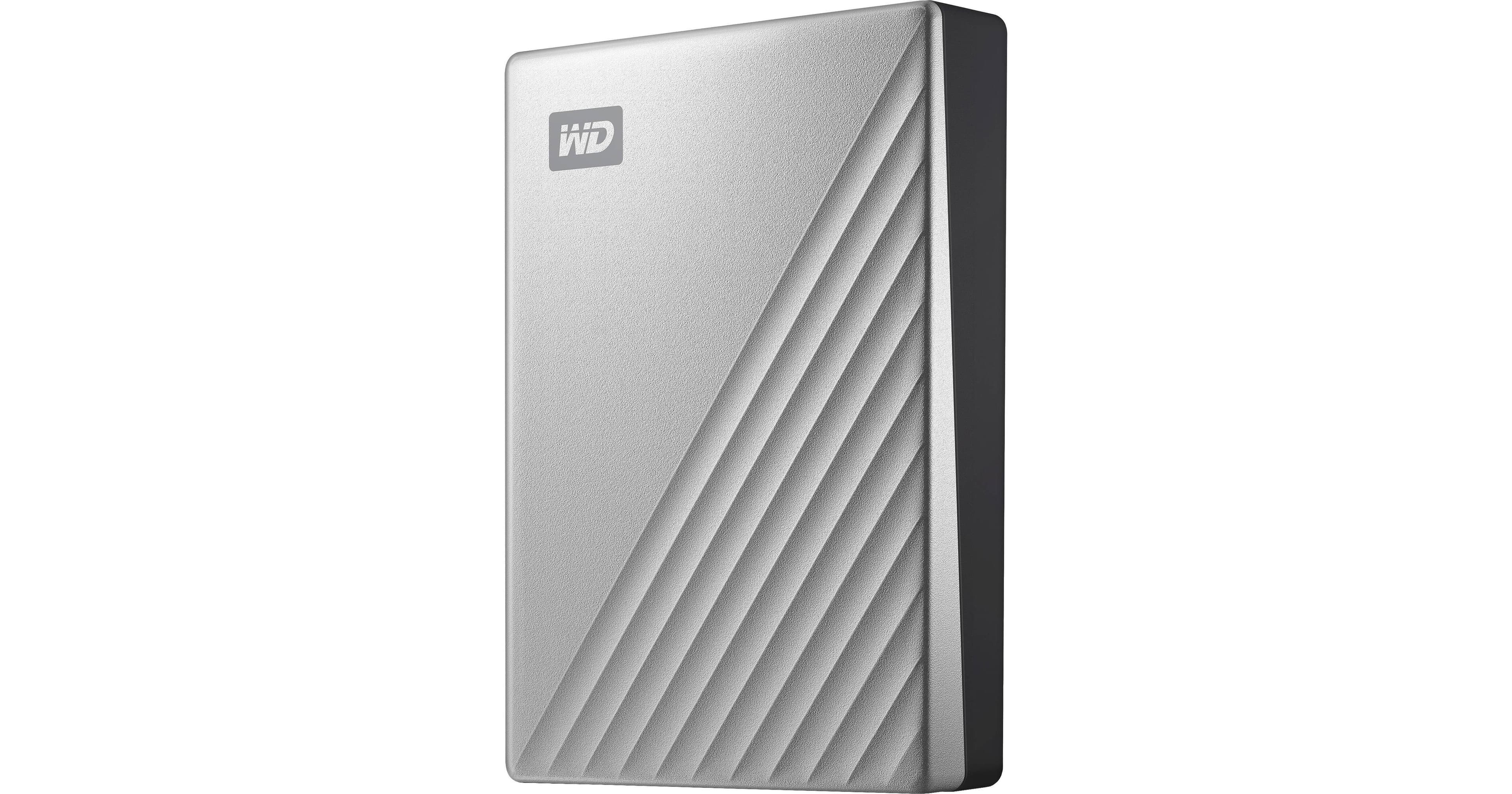 WD 4TB My Passport Ultra USB 3.0 Type-C External Hard Drive for Mac (Silver)