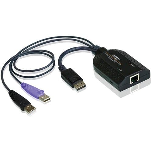 ATEN DisplayPort USB Virtual Media KVM Adapter Cable with Smart Card Reader (CPU Module)