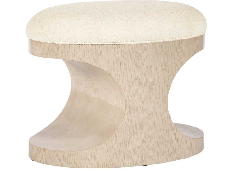 Hooker Furniture Westwood Bench in Tillson Cloud Fabric | Limestone