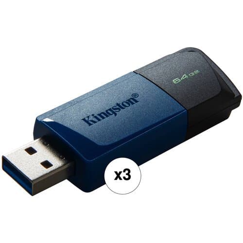 Kingston 64GB DataTraveler Exodia M USB Flash Drive (Blue)