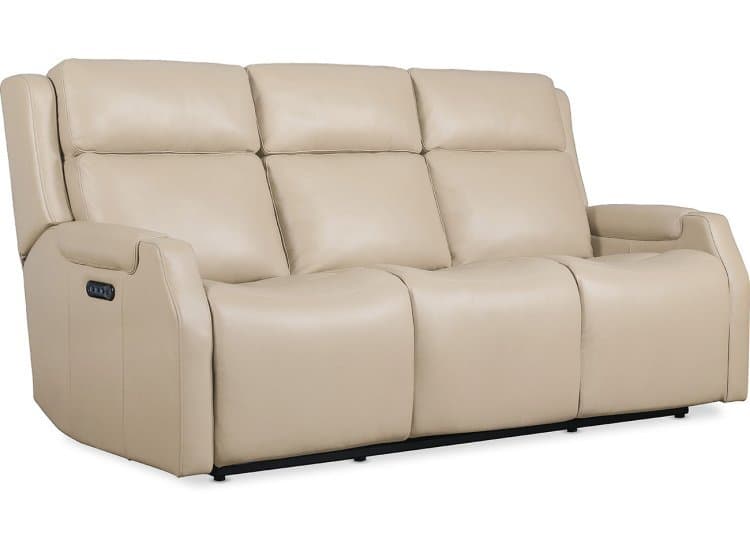 Hooker Furniture Living Room Nelson Zero Gravity Power Sofa w/ Power Headrest and Lumbar, Salvo Beige