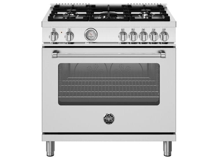 Bertazzoni Master Series 36" Dual Fuel Range Stainless Steel