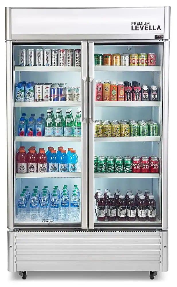29.0 cu. ft. 2-Door Commercial Merchandiser Refrigerator Glass-Door Beverage Display Cooler