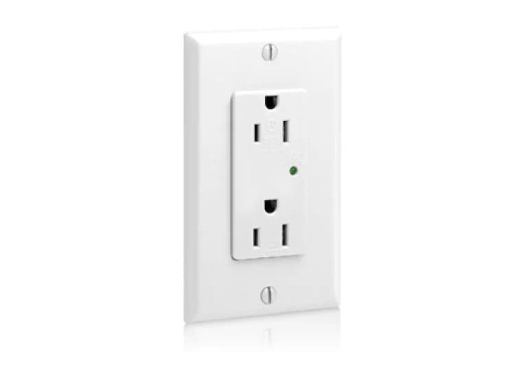Leviton Decora Plus Surge Protective Duplex Receptacle Outlet, White