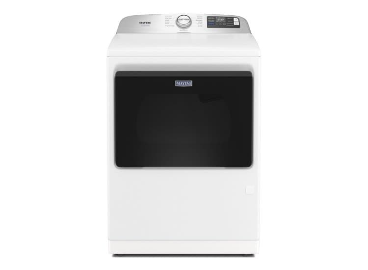 Maytag 7.4 Cu. Ft. Smart Top Load Electric Dryer with Pet Pro Option, White-MED7205RW
