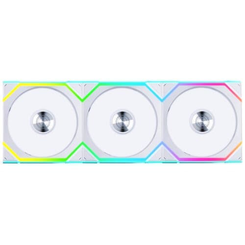 Lian Li 120mm UNI FAN SL Wireless ARGB Reverse Blade Case Fan (White, 3-Pack)