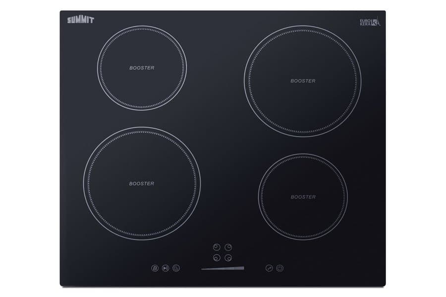 Summit Appliance 24" Wide 208-240V 4-Zone Induction Cooktop SINC4B241B