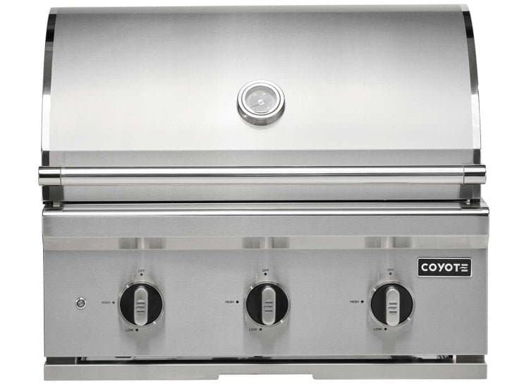Coyote C-Series Built-In Liquid Propane Grill 30-Inch, Stainless Steel