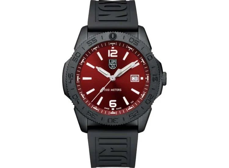 Luminox Pacific Diver Watch 44mm with Crimson Red Sunray Dial