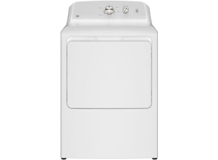 GE Gas Dryer Shallow Depth 6.2 Cu. Ft. White
