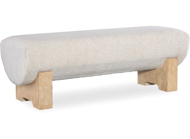 Hooker Furniture Furniture Bedroom Retreat Bed Bench in Dune | Neo Cream Fabric