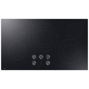Samsung 36 in. 5-Burner Smart Electric Cooktop with Simmer Burner & Power Burner-Black