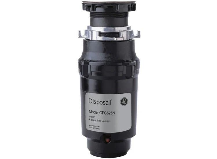 GE Black 1/2 HP Continuous Feed Corded Garbage Disposer