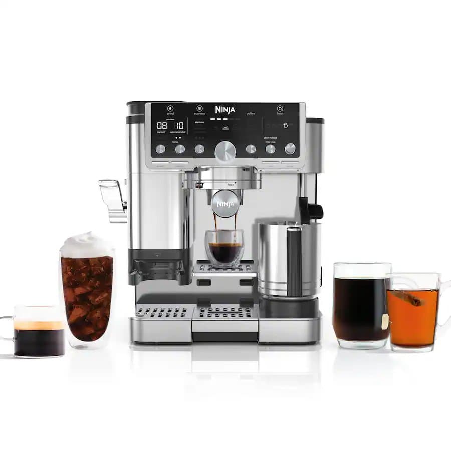Luxe Café Pro Series 4 in 1 Espresso, Drip Coffee, Cold & Hot Brew, Tamper, Grinder, Scale, Hands-Free Frother