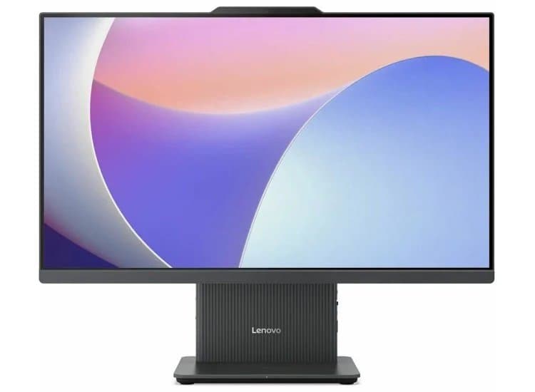 Lenovo IdeaCentre All-in-One Desktop 24-Inch AMD Ryzen 5 7535HS 16 GB Ram 512 GB NVMe SSD, Luna Gray