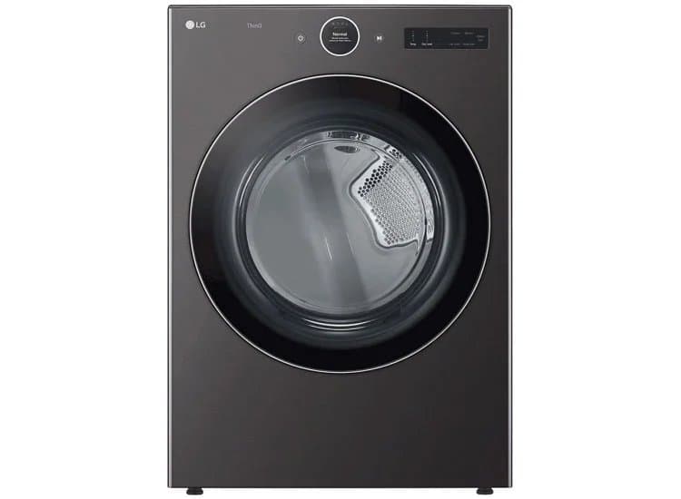 LG 7.4 Cu. Ft. Black Steel Ultra Large Capacity Smart Wi-Fi Enabled Front Load Electric Dryer With TurboSteam & Built-In Intelligence - DLEX6700B