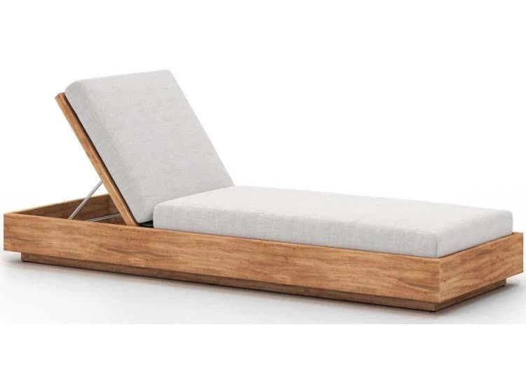 Four Hands Kinta Outdoor Chaise Lounge, Venao Grey