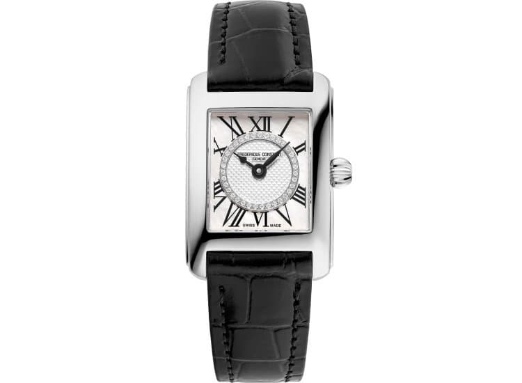 Frederique Constant Classics Carree Watch 21mm with White MOP Dial