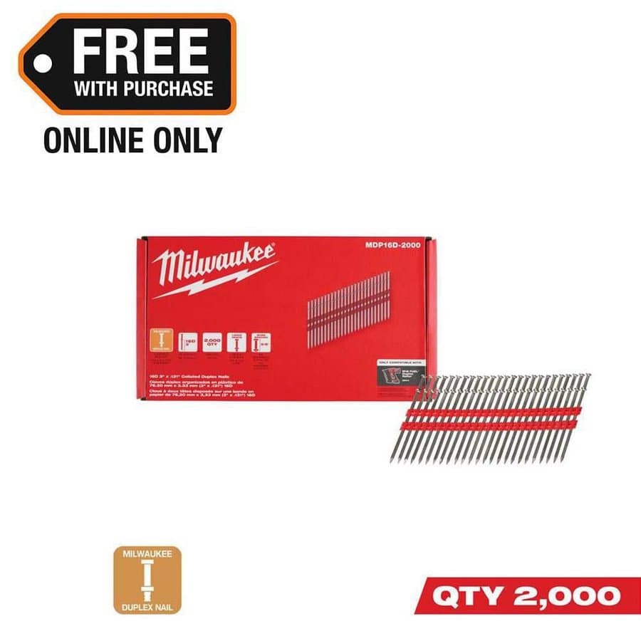 16D 3 in. x .131 in. Collated 21-Degree Duplex Nails for M18 FUEL Duplex Nailer (2000-Count)