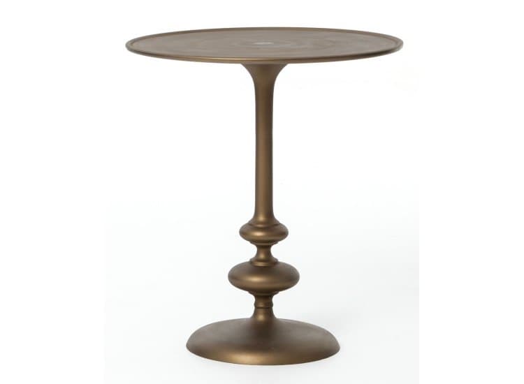 Four Hands Marlow Collection Matchstick Pedestal Side Table