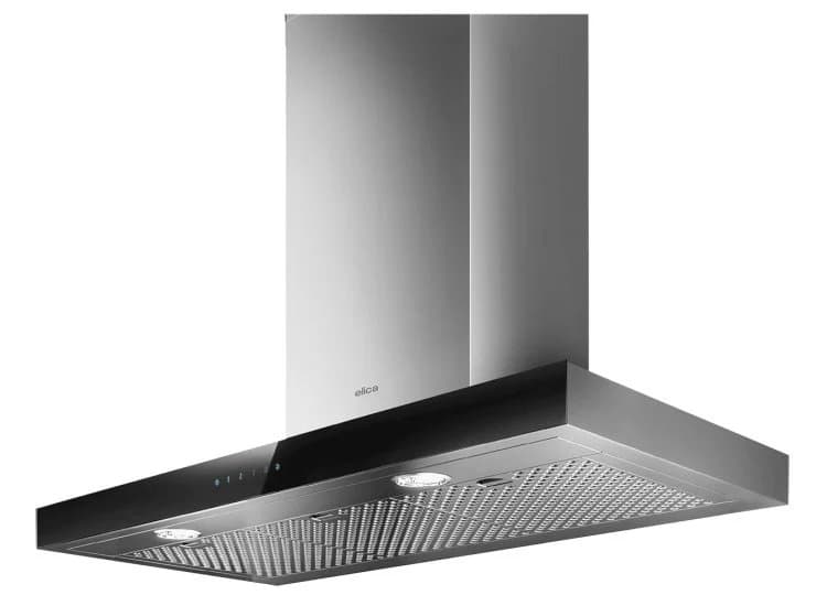 Elica Mezzano 30" Stainless Steel & Black Glass Range Hood - EMZ630S3