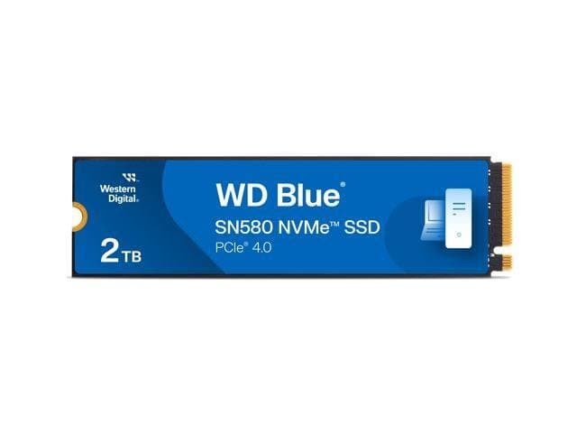Western Digital WD_Blue SN580 M.2 2280 2TB PCI-Express 4.0 x4 TLC Internal Solid State Drive (SSD) WDS200T3B0E