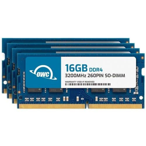 OWC 64GB DDR4 3200 MHz SO-DIMM Memory Kit (4 x 16 GB)