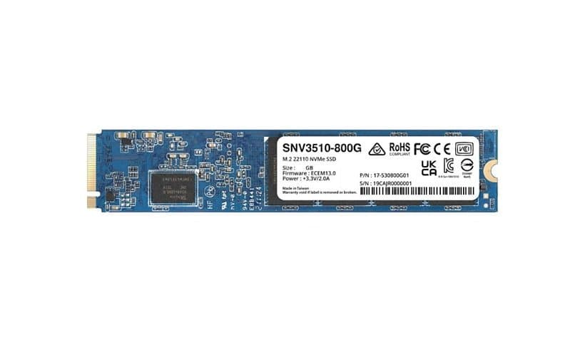 Synology 800GB SNV3510 NVMe M.2 22110 SSD