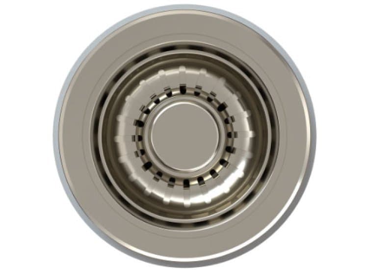 Aspect Drain Kitchen Sink Strainer with Basket, Polished Nickel