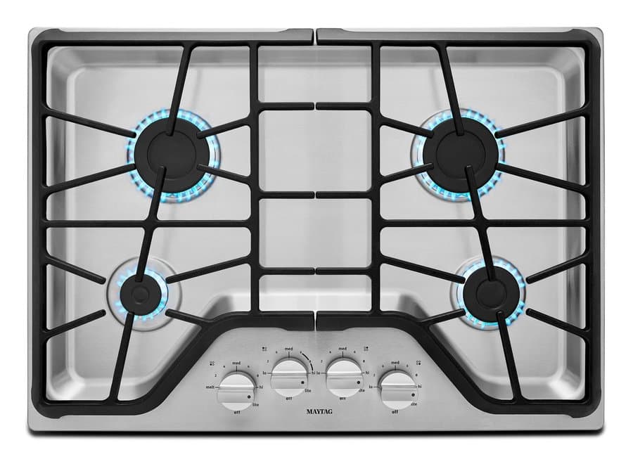Maytag 30-in 4 burners Stainless steel Gas Cooktop