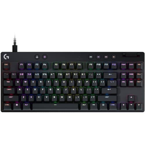 Logitech G Pro X TKL RAPID RGB Gaming Keyboard (Black)