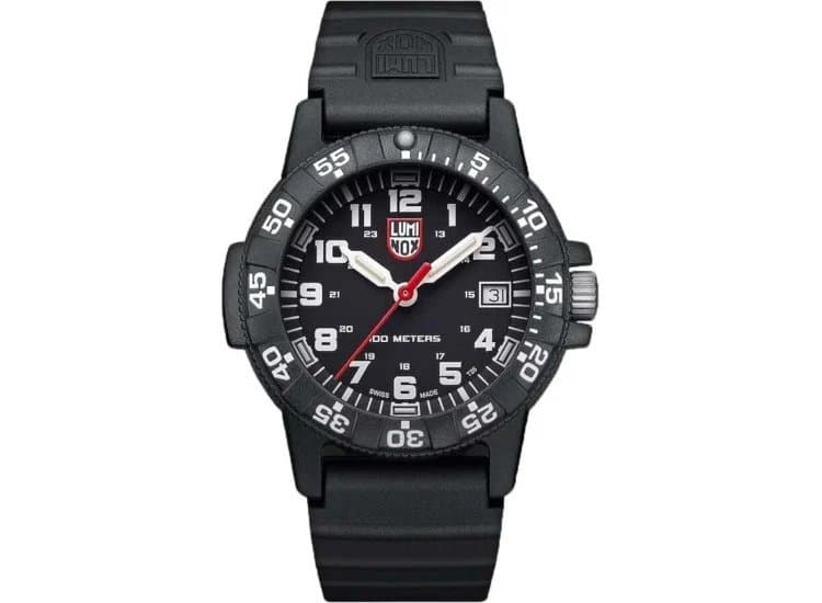 Luminox Leatherback SEA Turtle Watch 39mm with Black Dial