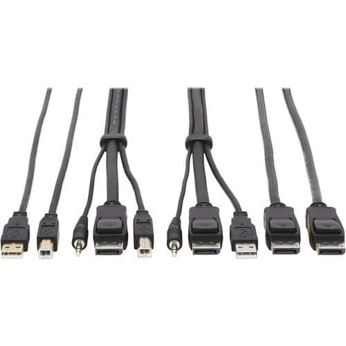 Tripp Lite P783-006-DPU 3-in-1 DisplayPort, USB, and 3.5mm Audio KVM Cable Kit