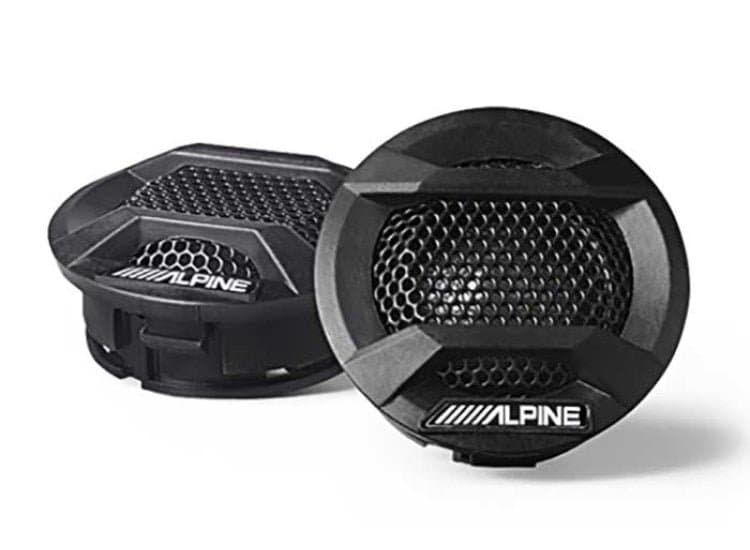 Alpine 1" Component Tweeters For 2007-Up Jeep Wrangler & Jeep Gladiator