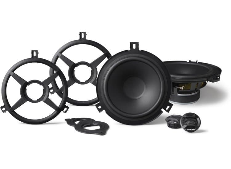 Alpine 6.5" Component 2-Way Speakers For Jeep Wrangler 2015-2018 (Pair)