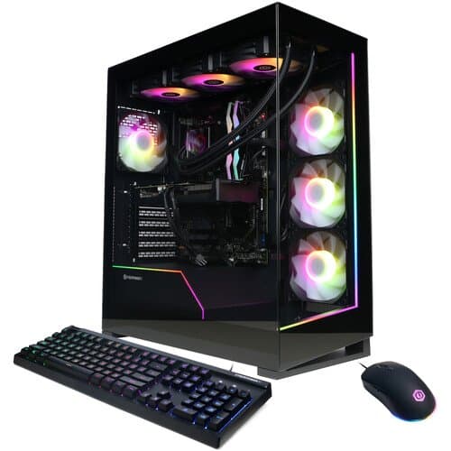 CyberPowerPC Gamer Supreme Liquid Cool Desktop Computer (Black) (32 GB, 1 TB, AMD Ryzen 7 7800X3D)