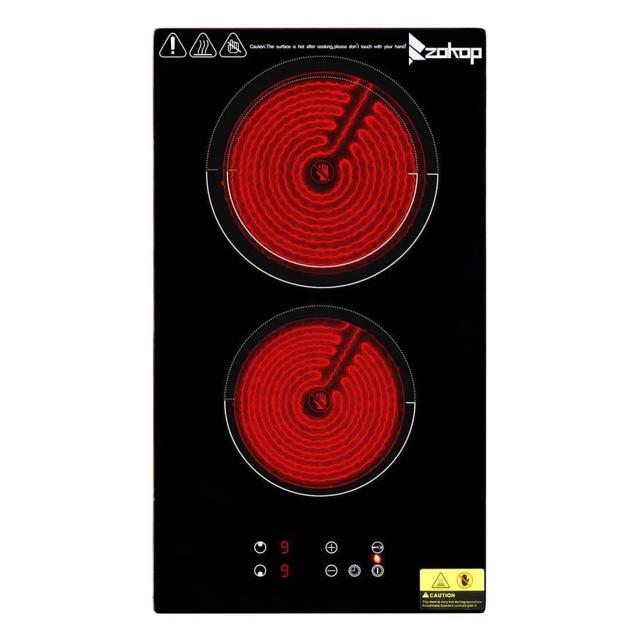 Winado Black Electric 2 Burner Cooktop H1G46000553