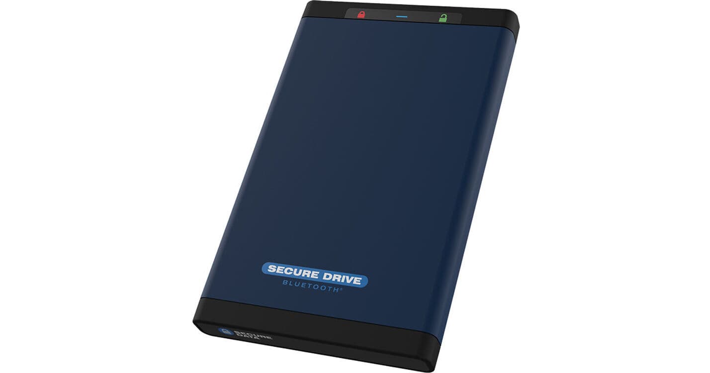 SecureData SecureDrive BT 4TB Encrypted HDD with Bluetooth Authentication