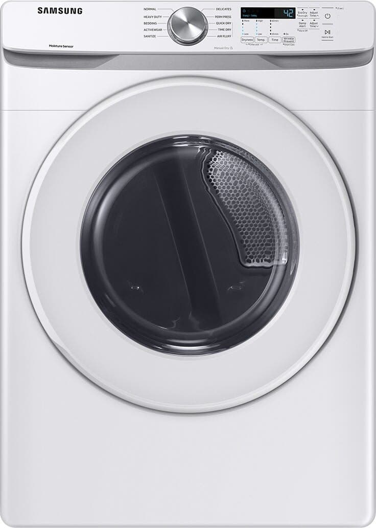 Samsung 7.5 Cu. Ft. White Electric Dryer With Sensor Dry-DVE45T6000W/A3