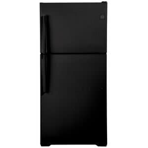 GE 30 in. 19.2 cu. ft. Top Freezer Refrigerator-Black