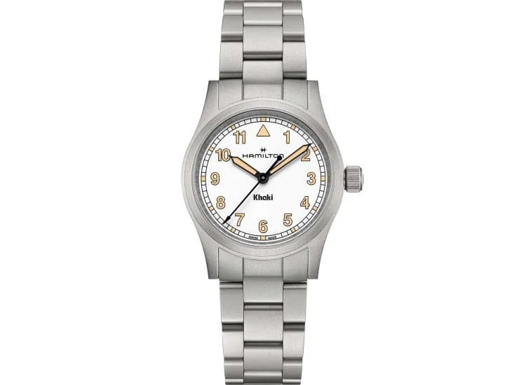 Hamilton Khaki Field Quartz Watch 33mm with White Dial