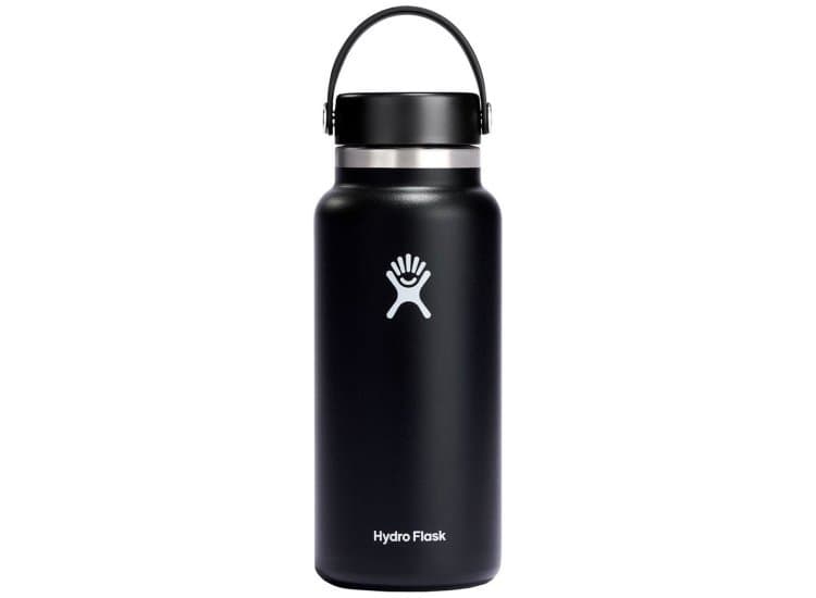 Hydro Flask Water Bottle 32 Oz Insulated Wide Mouth, Black