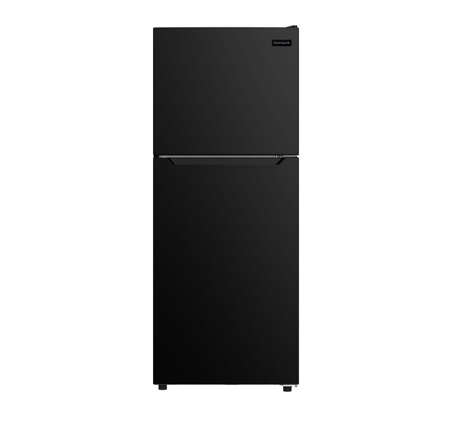 Frigidaire 10-cu ft Counter-Depth 26.22-in Wide Top-Freezer Refrigerator ( Black ) Garage Ready