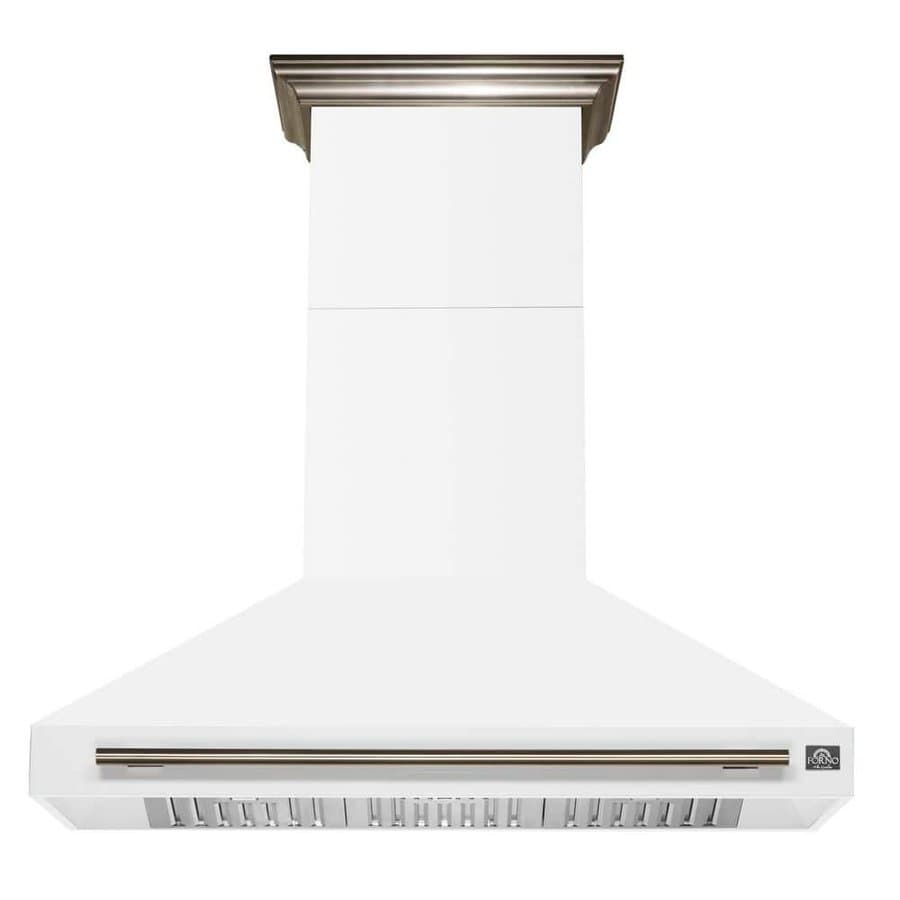 Aria 48 Inch Wall-Mounted Range Hood in White